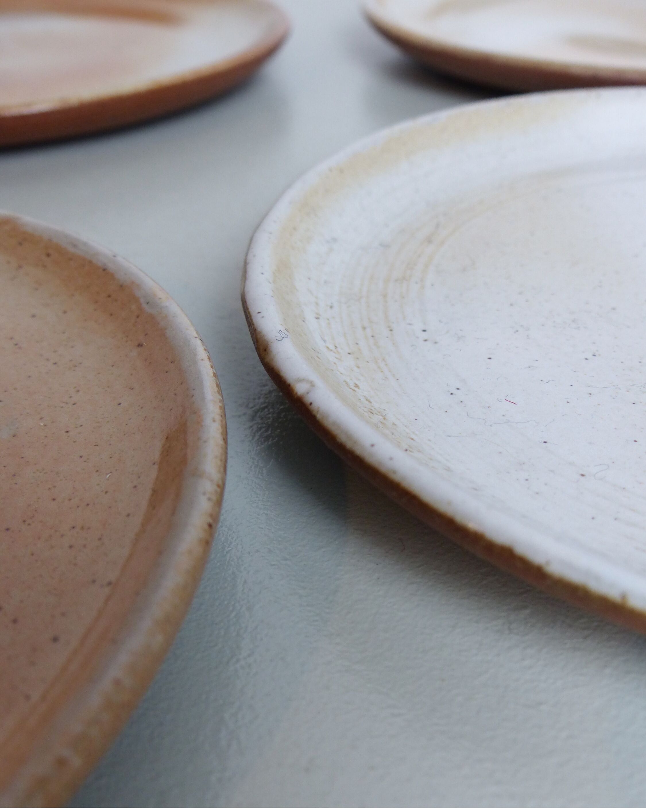 Set of 6 dessert plates Grès du Marais