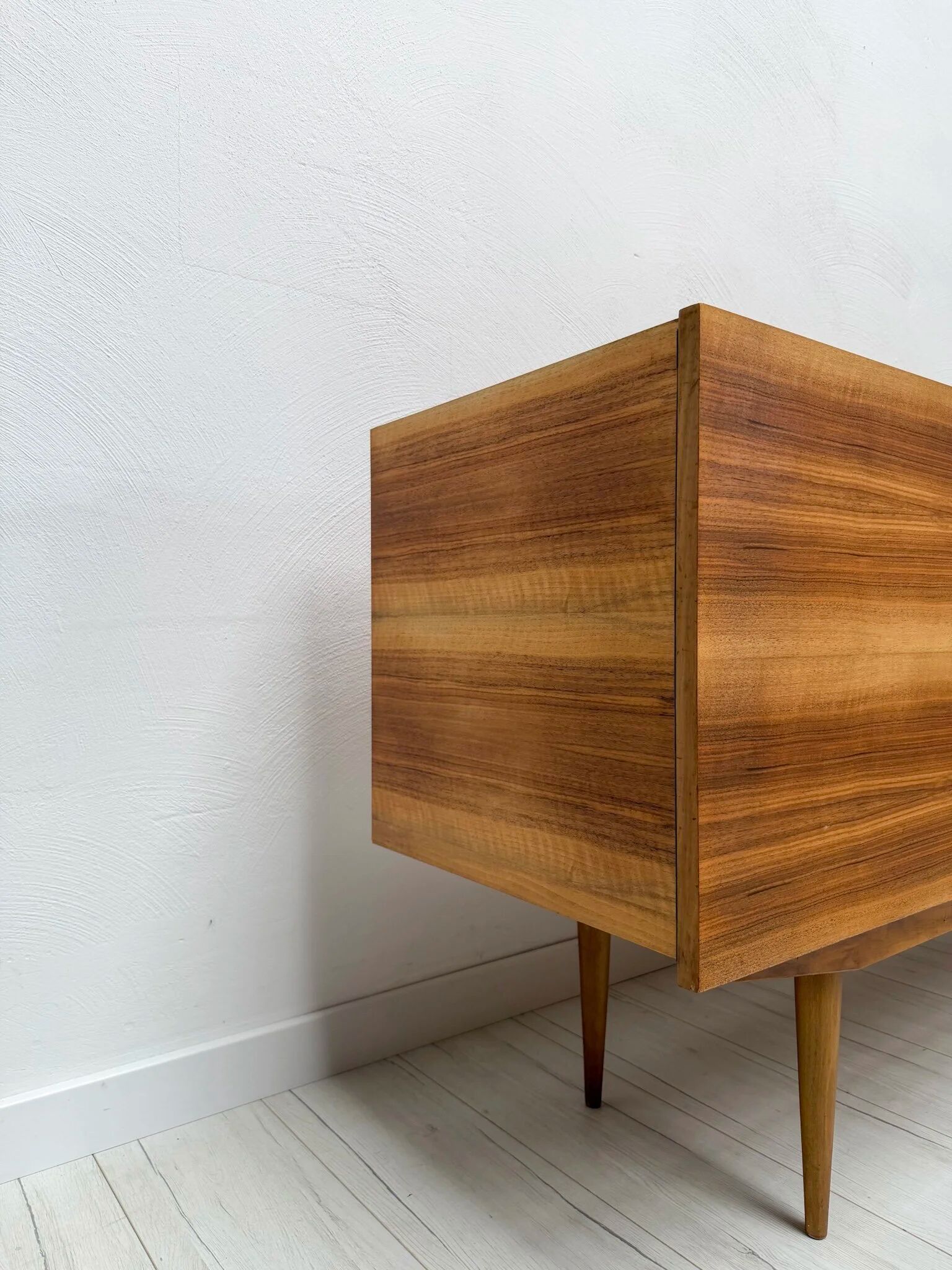 1960s vintage German mid-century walnut sideboard