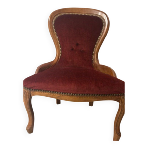 Fauteuil ancien style - bordeaux