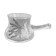 Pot à lait en verre bullé style Murano, signé