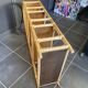 Vintage 1970s rattan bookshelf
