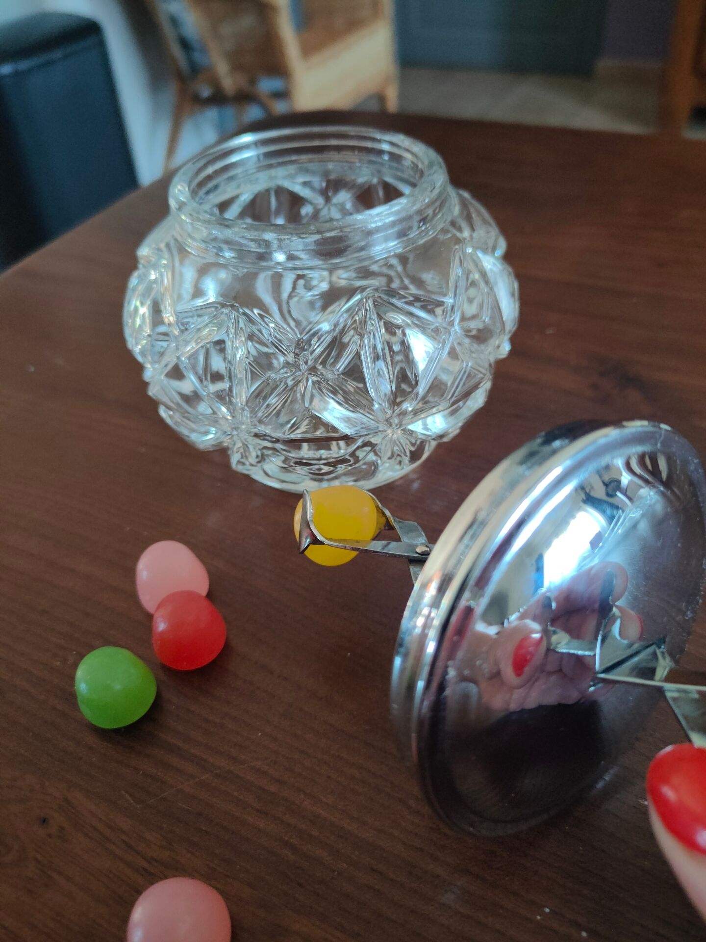 Sugar bowl with tongs