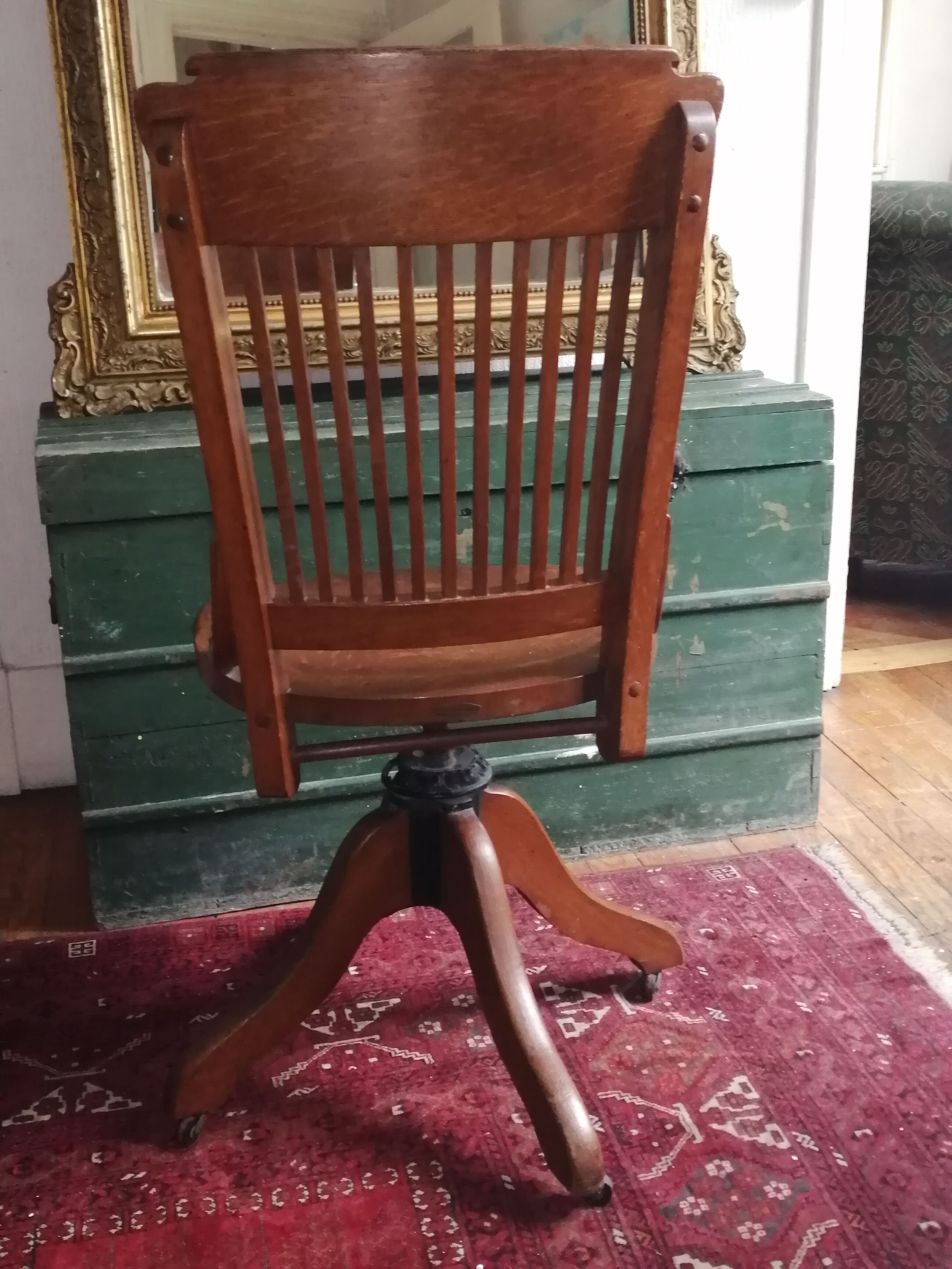 American oak office chair 1950