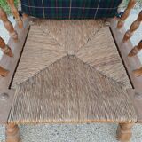 Pair of oak armchairs