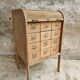 Antique roller shutter cabinet oak chest of drawers