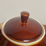 Villeroy & Boch vintage 60's complete coffee service in vitro enameled porcelain, glossy brown series