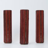 Pottery Mosaic Vases by W. Zimmermann for Ritter Set of 3