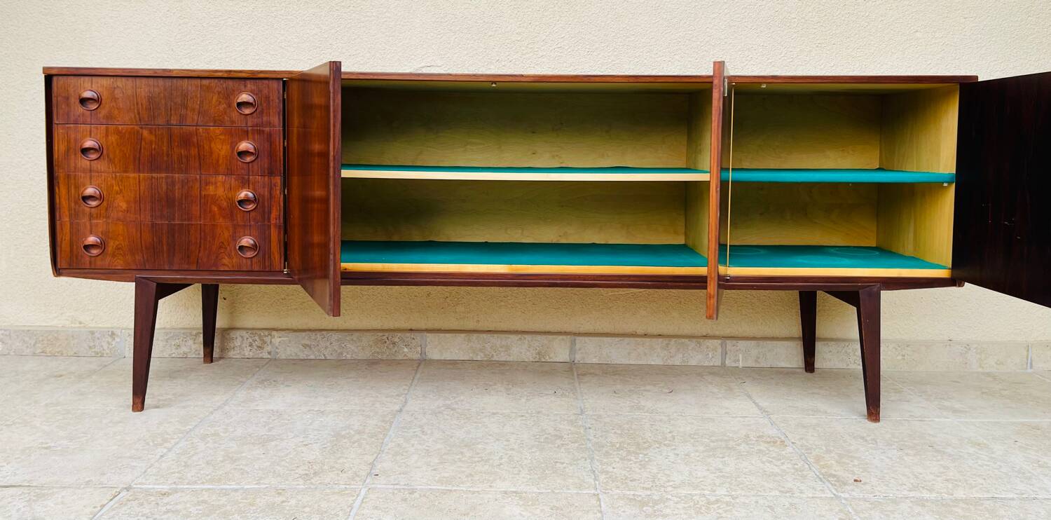 Enfilade scandinave en palissandre 1960