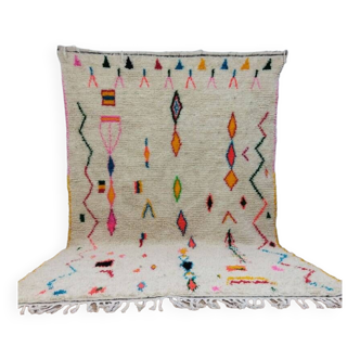 Handmade wool Berber rug 300x186 cm