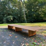 Long teak coffee table