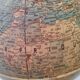 Luminous globe, world map old glass light design tTride vintage 1950