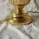 Large vintage brass lamp base - height: 75 cm