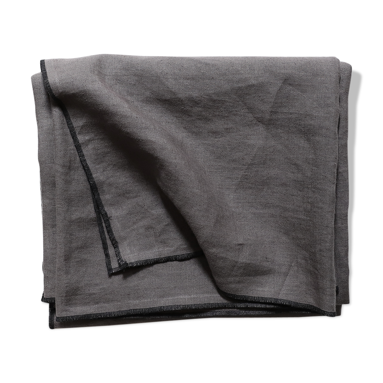 Anthracite linen tablecloth