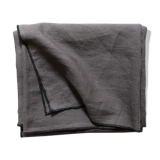 Anthracite linen tablecloth