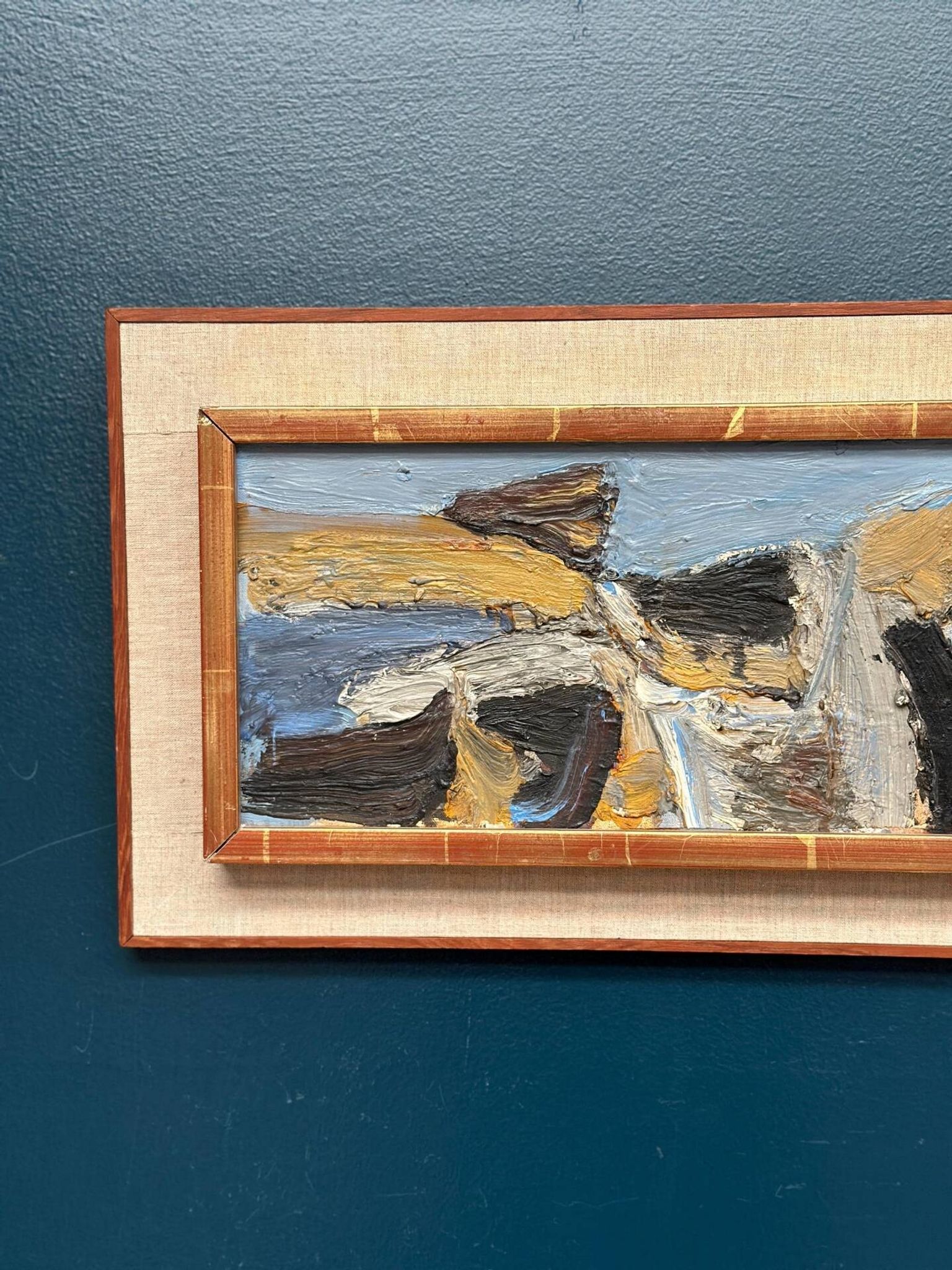 Swedish Oil on Panel – “Bird Movement” by Calle Johansson – Vintage