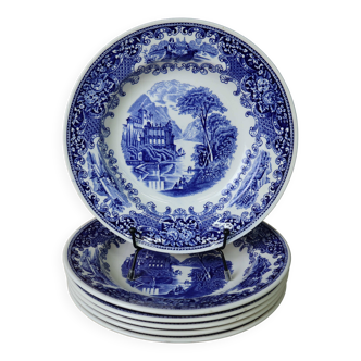6 assiettes creuse Royal Sphinx Cambridge Holland