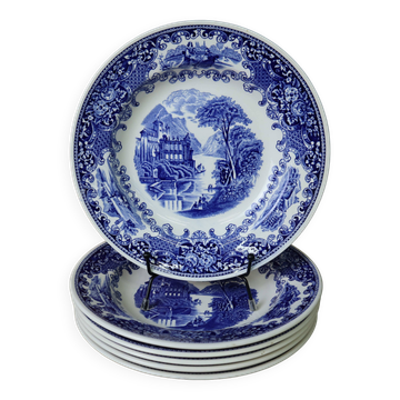 6 Royal Sphinx Cambridge Holland deep plates