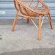 Fauteuil coquille en rotin