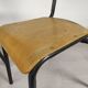 4 school chairs 1950