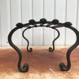 Wrought iron footrest