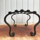 Wrought iron footrest