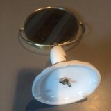 Miroir pivotant avec pied en porcelaine