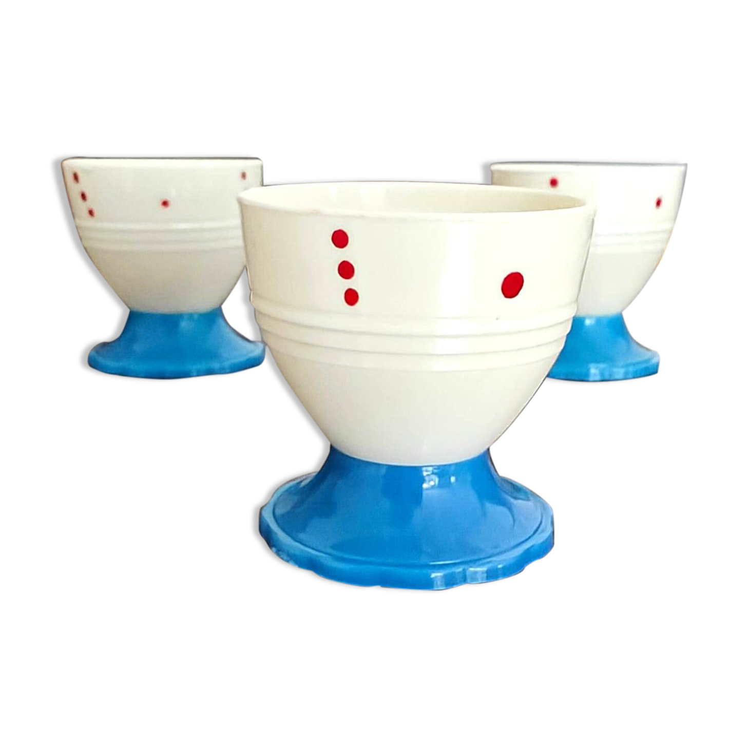 Set coquetiers et cuillères à œuf - Années 50