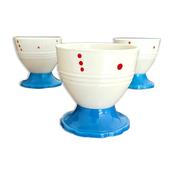 Set coquetiers et cuillères à œuf - Années 50