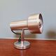 Pair of articulated wall lights in brushed aluminum, 1970