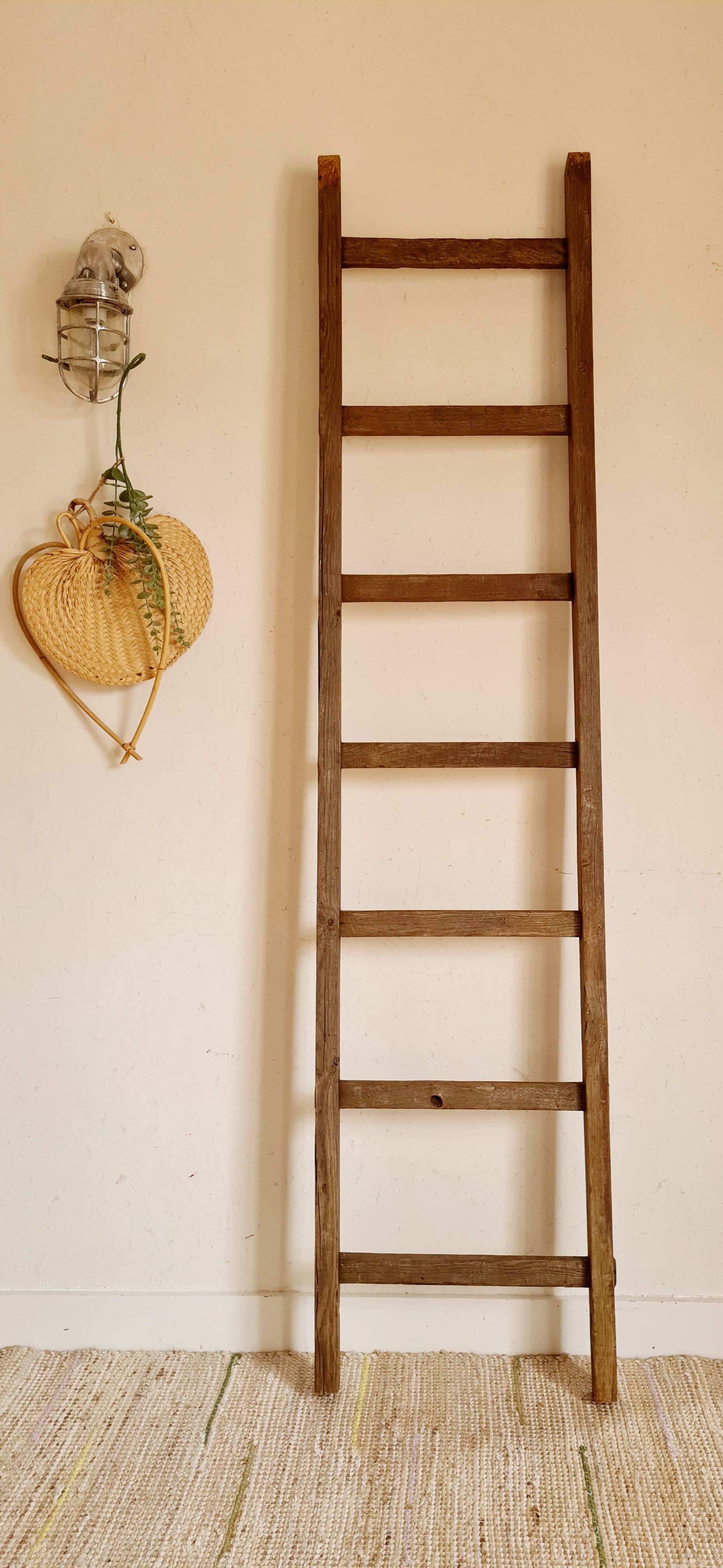 Country scale wearing right in old wood