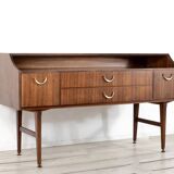 Midcentury Meredew Teak And Brass Sideboard. Vintage Modern / Danish Style / Scandinavian.