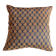 Navy blue and orange Kachin cushion cover (RIDA)