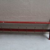 Ancienne étagère d'atelier avec 6 patères