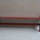 Antique workshop shelf with 6 hooks