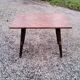 Coffee table of the 60s brutalist compass feet stamped M.G