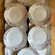 Vintage flat plates decorated with Sarreguemines flowers