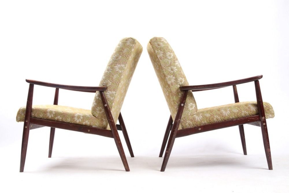 Flowers vintage 1970 Czech Republic s chairs