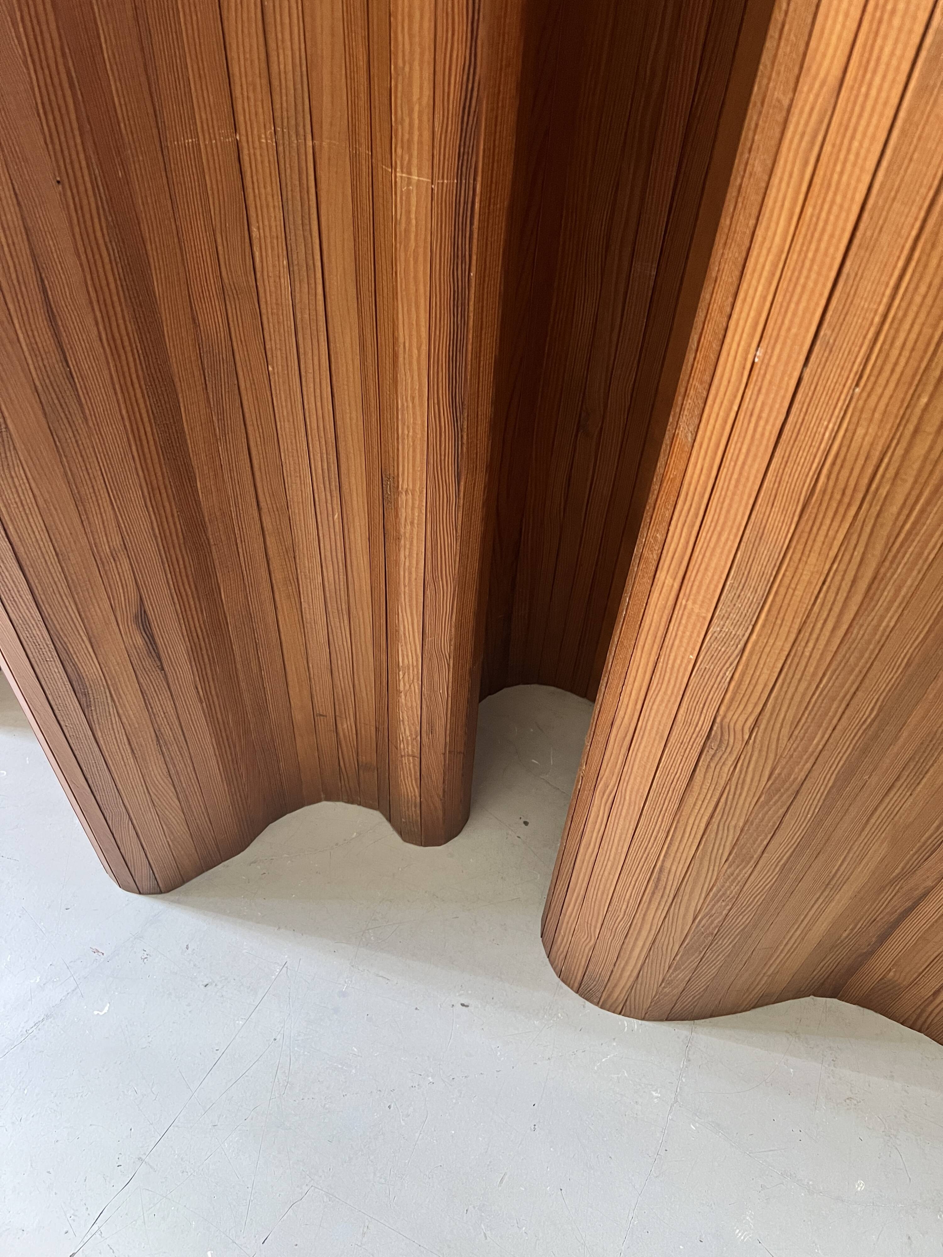 Baumann style modular wooden screen, 1950