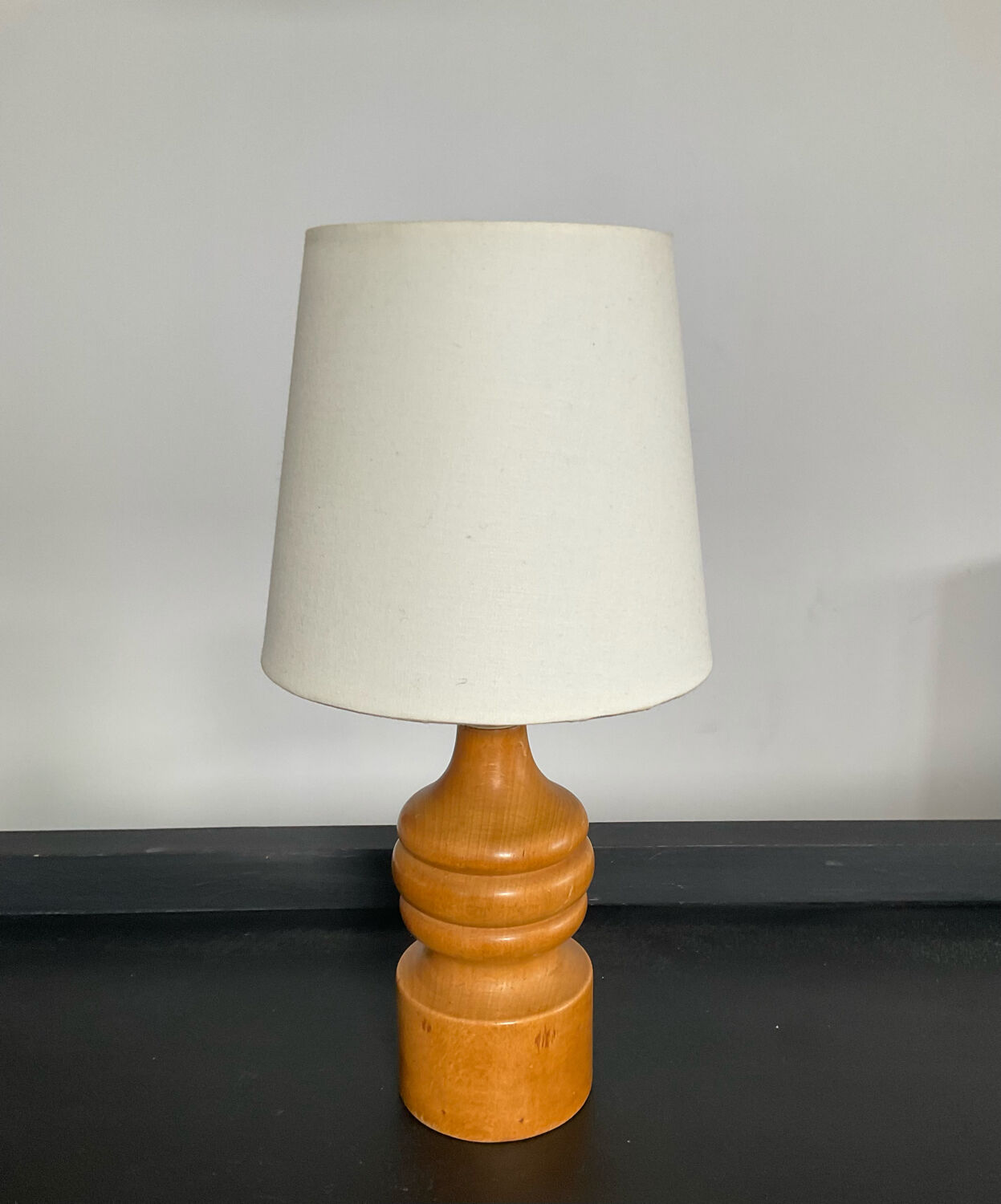 Vintage wooden lamp from the 60s