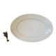 Large oval white earthenware dish