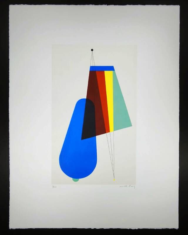 Limited edition lithograph by Man Ray, 1970s. Signed by the author and numbered in pencil.