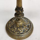 old Candlestick with 3 branches, Bronze Candlestick