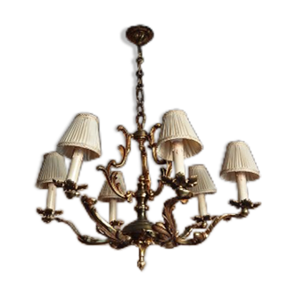 Lustre en bronze 6 feux