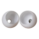 Set of 2 vintage white opaline lamp globe ball pendant lamp