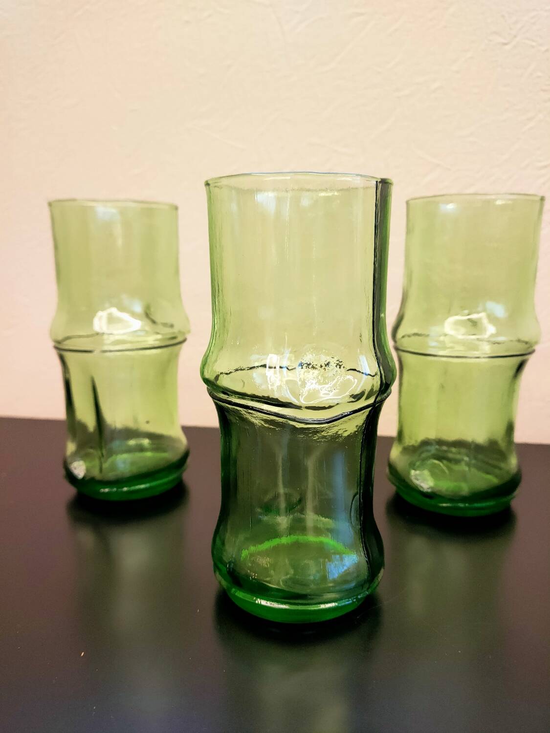 Set of 6 vintage orangeade glasses
