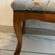 Louis XV style footstool with floral pattern
