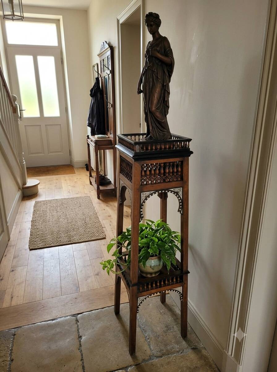 Antique pedestal from the early 20th century.