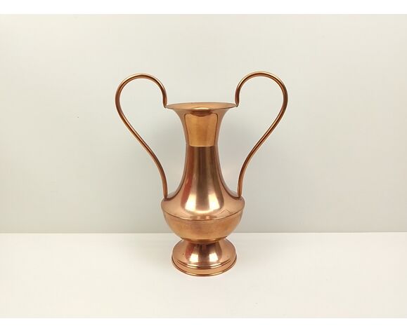 Vase en cuivre style trophée Villedieu | Selency
