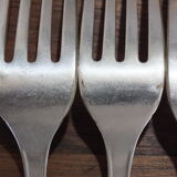Set of 5 forks and 5 tablespoons Christofle Alfenid