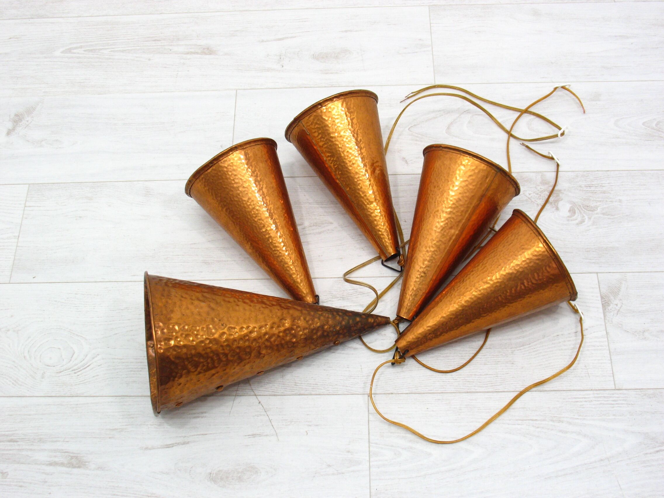 Suspensions coniques par ES Horn Aalestrup, 1970, ensemble (5)